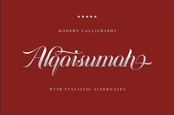 Alqaisumah Typeface: A Designer’s Take on Elegant Script Typography