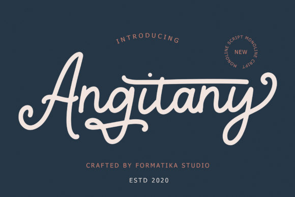 Angitany: A Handwritten Typeface for Polished Brand Identity