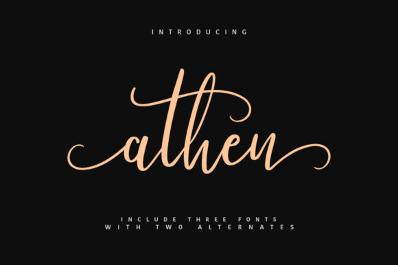 Athen: The Elegant Script Font for Polished Small Business Branding