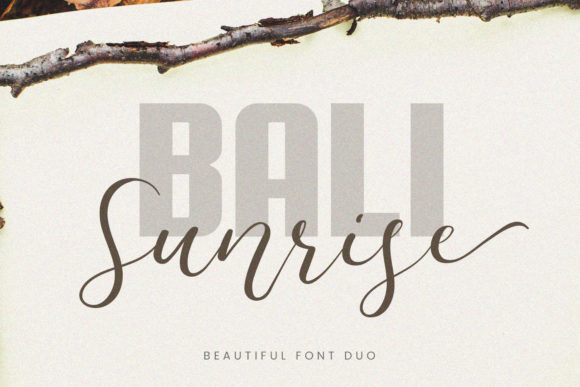 Bali Sunrise Typeface: A Bold Duo Font Review for Digital Branding