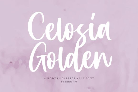 Celosia Golden: The Script Amp Typeface for Clearer Campaign Visuals