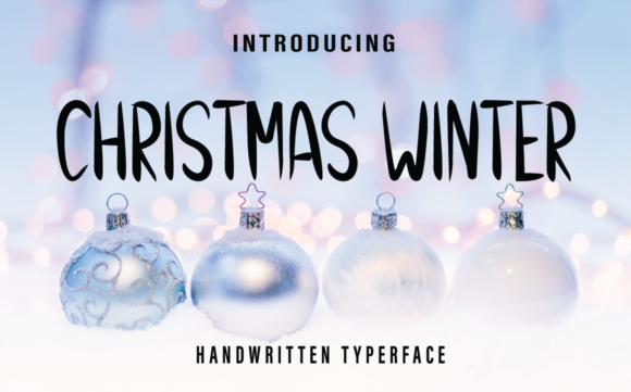 Christmas Winter Font: A Handwritten Typeface for Festive Editorial Design