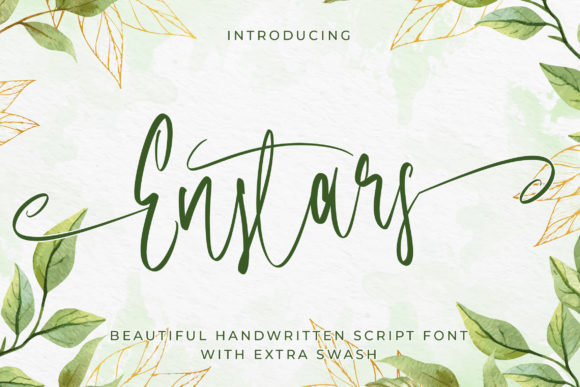 Enstars Typeface Review: A Delicate Handwritten Font for Digital Brands