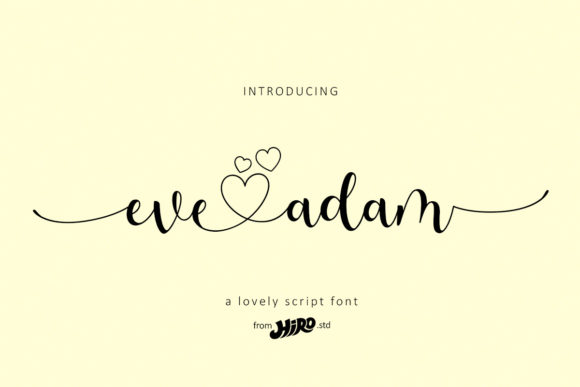 Eve Adam: The Elegant Handwritten Typeface for Modern Web Design