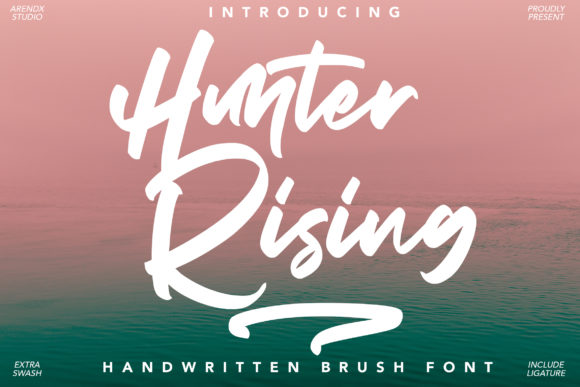 Hunter Rising Typeface: Elevate Your Handmade Brand Identity