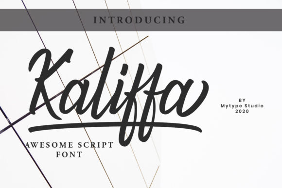 Kaliffa: A Refined Script Font for Editorial Elegance