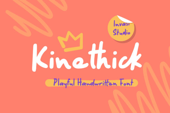 Kinethick: A Playful Handwritten Typeface for Editorial Design