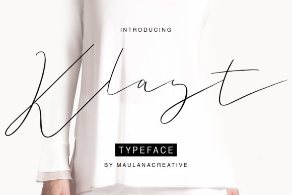 Klast Typeface: Elevating Editorial Design with Flowing Script
