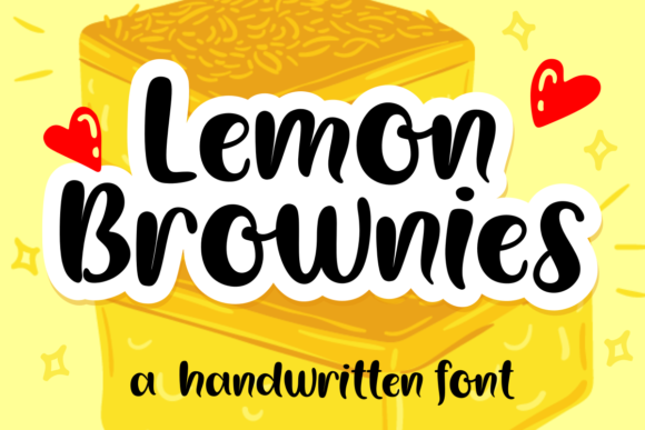 Lemon Brownies: A Friendly Handwritten Typeface for Editorial Design