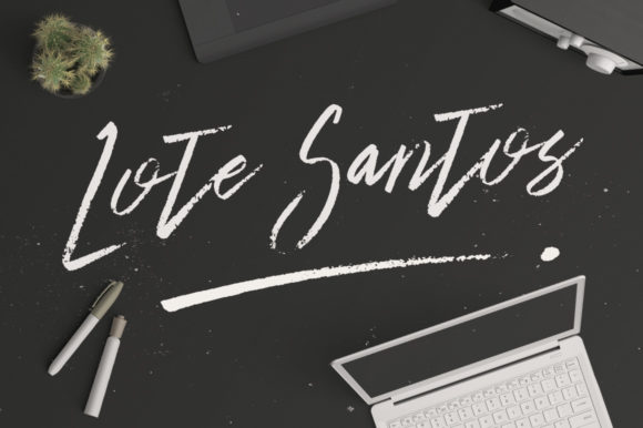 Lote Santos Brushed Handwritten Font for Crafters