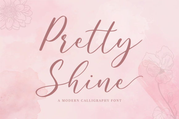 Pretty Shine Typeface: Elevating Brand Identity with Elegant Script Design