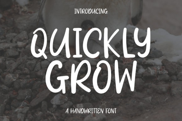 Quickly Grow: The Handwritten Font for Authentic Craft Brands