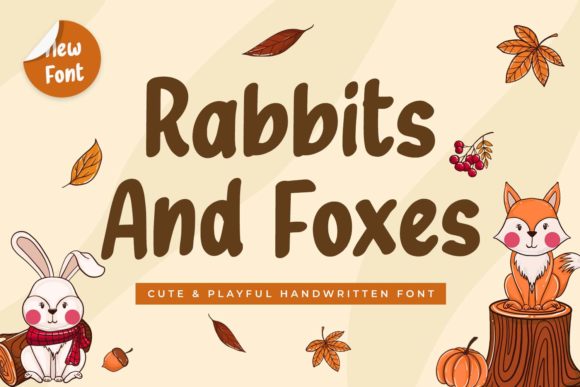 Rabbits and Foxes: A Playful Handwritten Typeface for Editorial Design
