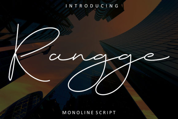 Rangge: The Elegant Handwritten Typeface for Handmade Branding