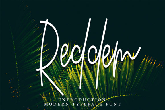 Reddem Typeface: A Sweet Script for Handmade Labels and Invitations