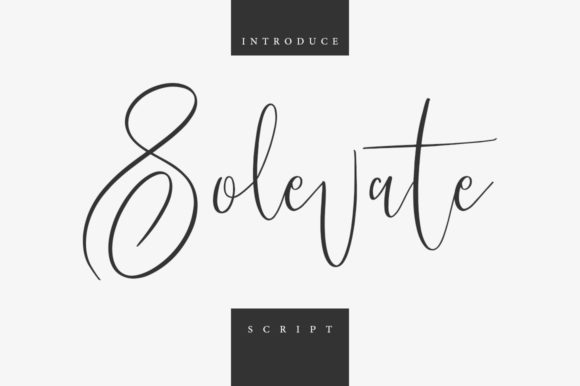 Solevate: A Handwritten Typeface for Editorial Warmth