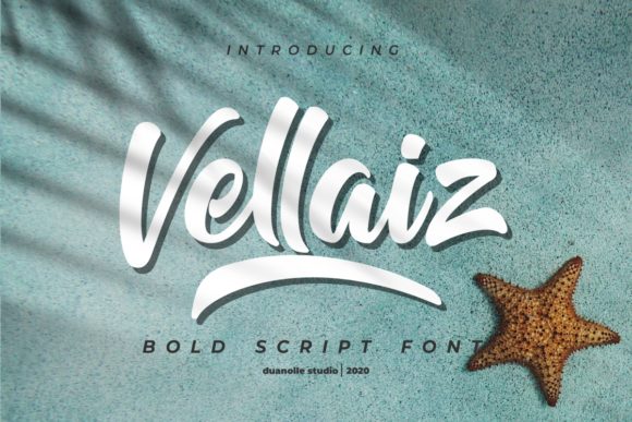Vellaiz: A Bold Brushed Script Font for Memorable Branding